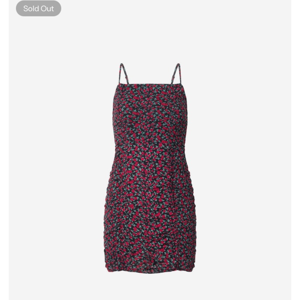 Reformation rose print dress size 10